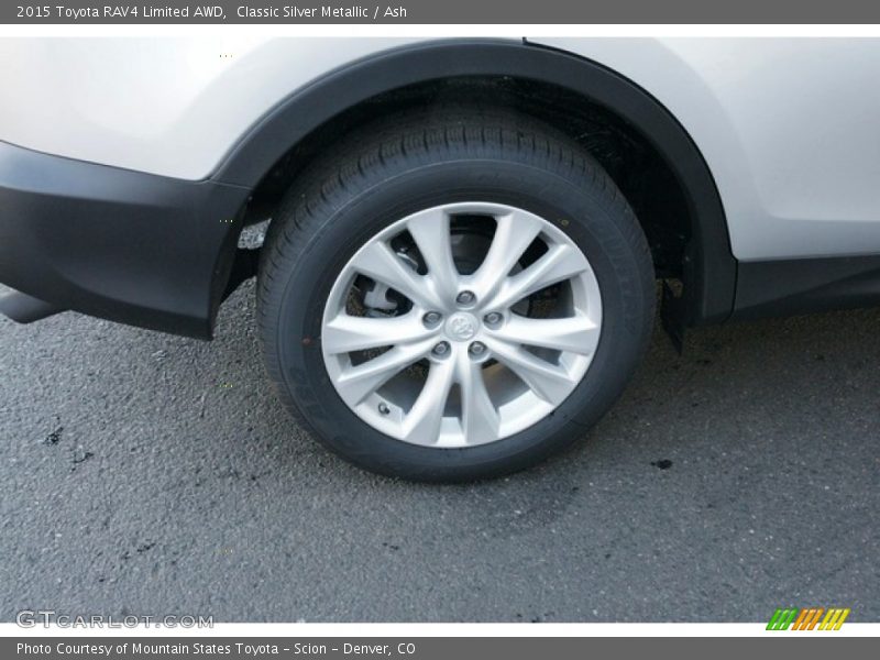 Classic Silver Metallic / Ash 2015 Toyota RAV4 Limited AWD