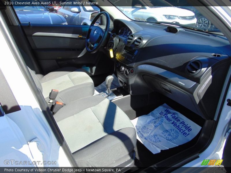 Summit White / Neutral 2010 Chevrolet Aveo Aveo5 LT