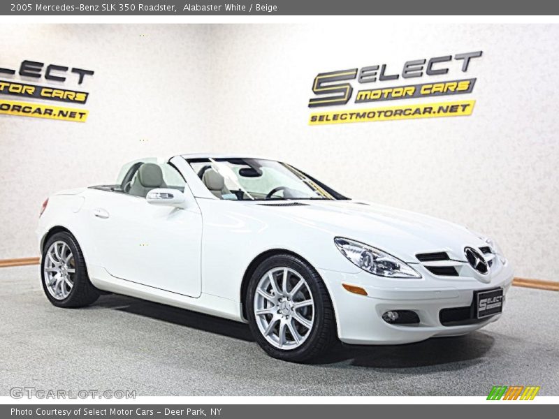 Alabaster White / Beige 2005 Mercedes-Benz SLK 350 Roadster