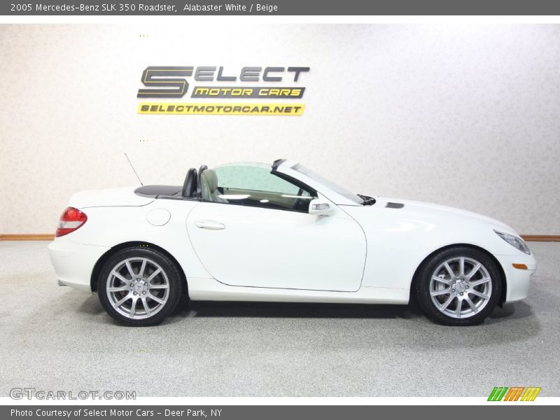 Alabaster White / Beige 2005 Mercedes-Benz SLK 350 Roadster