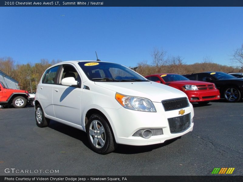 Summit White / Neutral 2010 Chevrolet Aveo Aveo5 LT