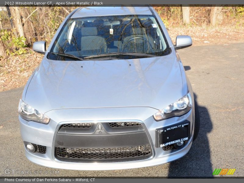 Apex Silver Metallic / Black 2012 Mitsubishi Lancer GT