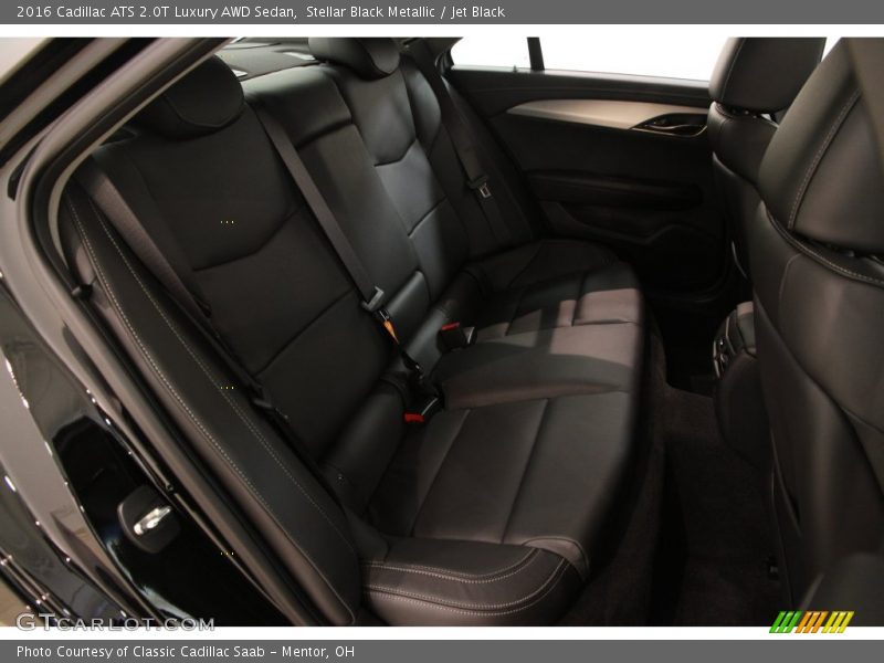 Stellar Black Metallic / Jet Black 2016 Cadillac ATS 2.0T Luxury AWD Sedan