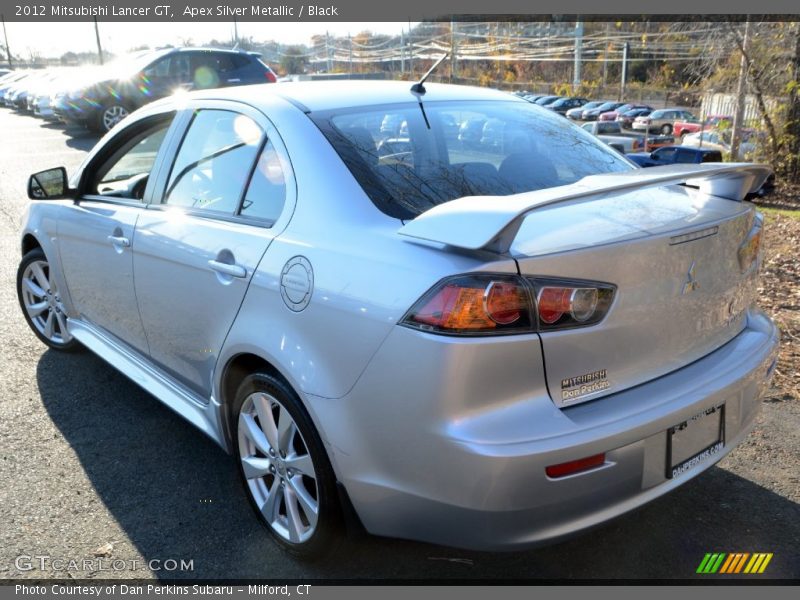 Apex Silver Metallic / Black 2012 Mitsubishi Lancer GT