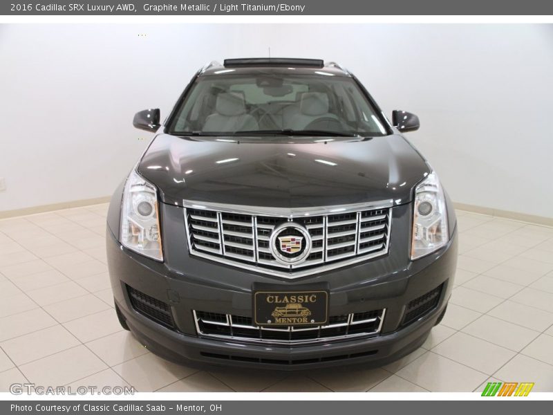Graphite Metallic / Light Titanium/Ebony 2016 Cadillac SRX Luxury AWD