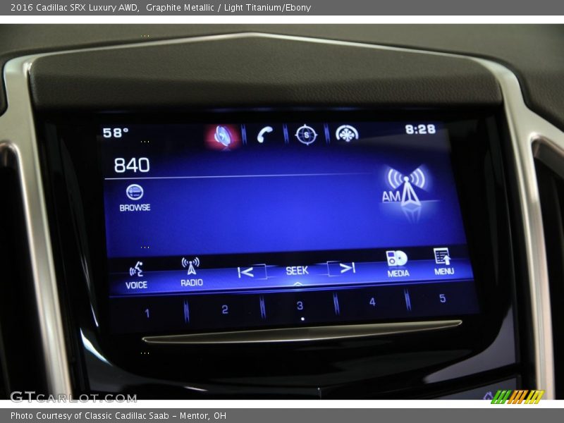Graphite Metallic / Light Titanium/Ebony 2016 Cadillac SRX Luxury AWD