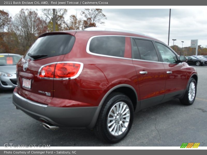 Red Jewel Tintcoat / Cashmere/Cocoa 2011 Buick Enclave CXL AWD