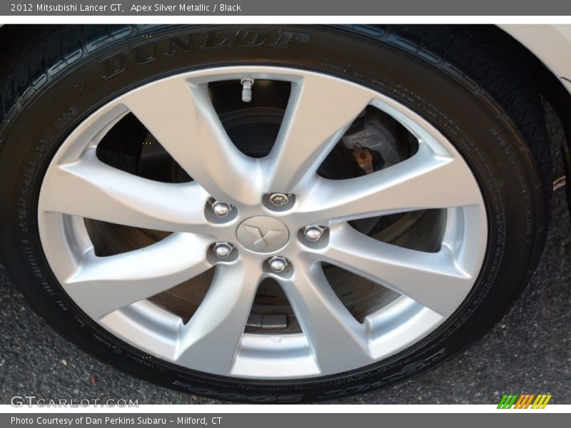 Apex Silver Metallic / Black 2012 Mitsubishi Lancer GT