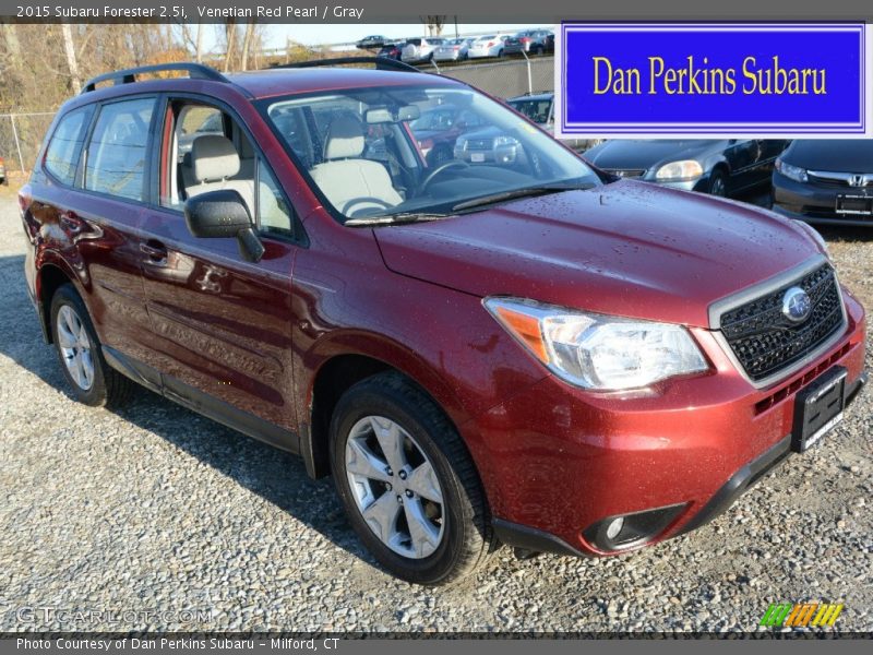 Venetian Red Pearl / Gray 2015 Subaru Forester 2.5i
