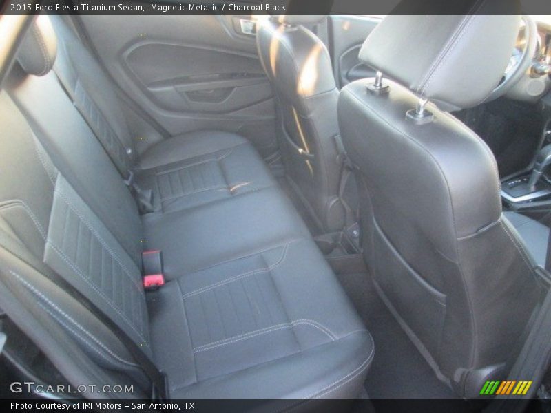 Magnetic Metallic / Charcoal Black 2015 Ford Fiesta Titanium Sedan