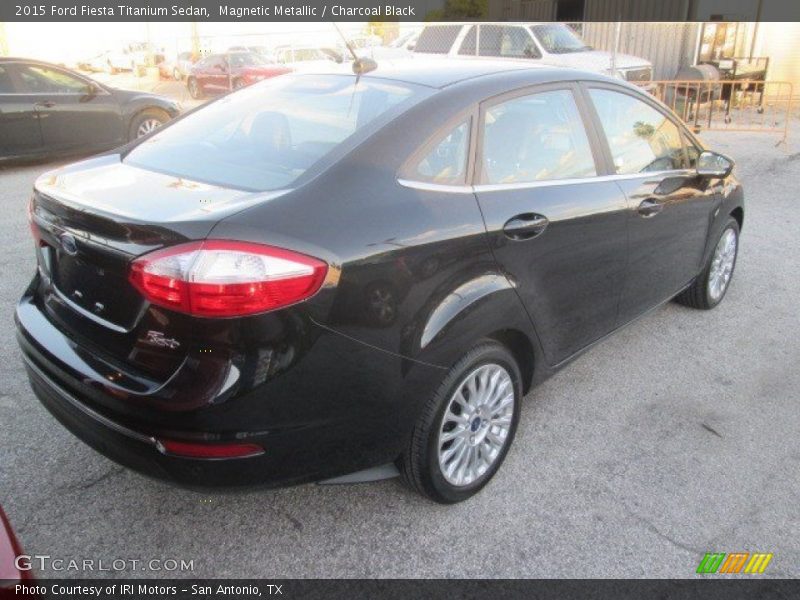 Magnetic Metallic / Charcoal Black 2015 Ford Fiesta Titanium Sedan