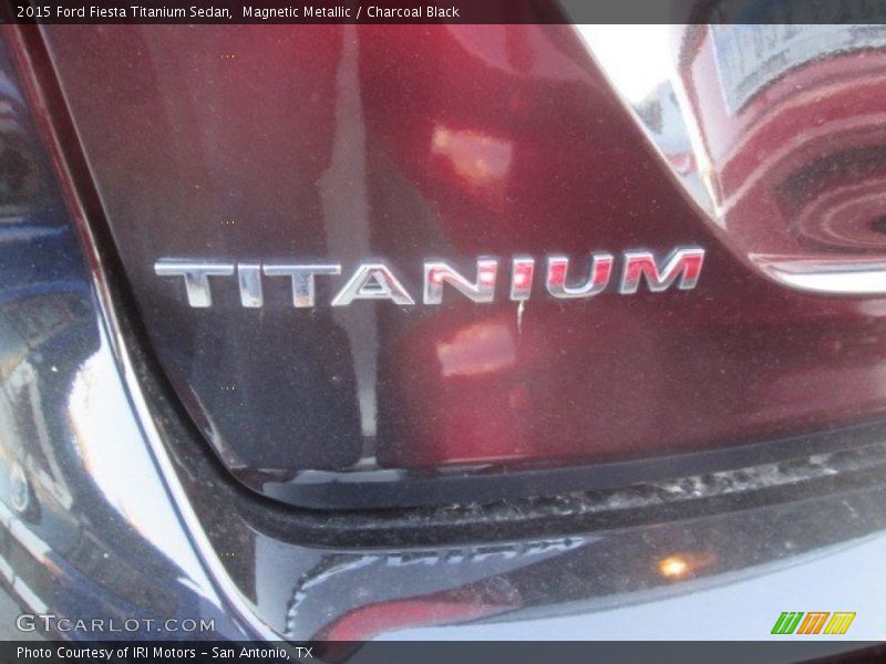 Magnetic Metallic / Charcoal Black 2015 Ford Fiesta Titanium Sedan