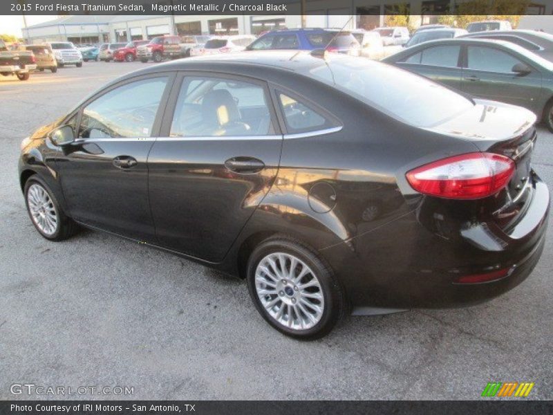 Magnetic Metallic / Charcoal Black 2015 Ford Fiesta Titanium Sedan