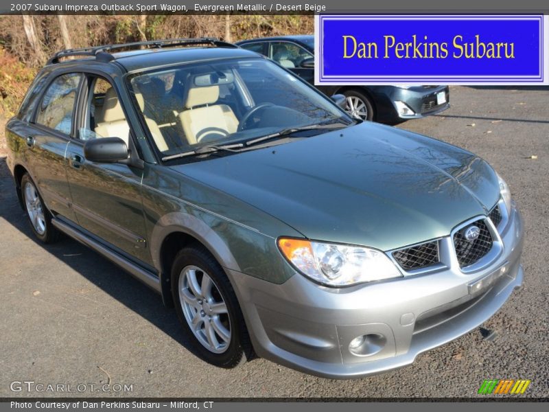 Evergreen Metallic / Desert Beige 2007 Subaru Impreza Outback Sport Wagon