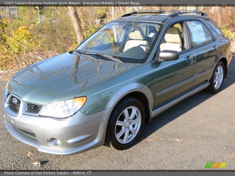 Evergreen Metallic / Desert Beige 2007 Subaru Impreza Outback Sport Wagon