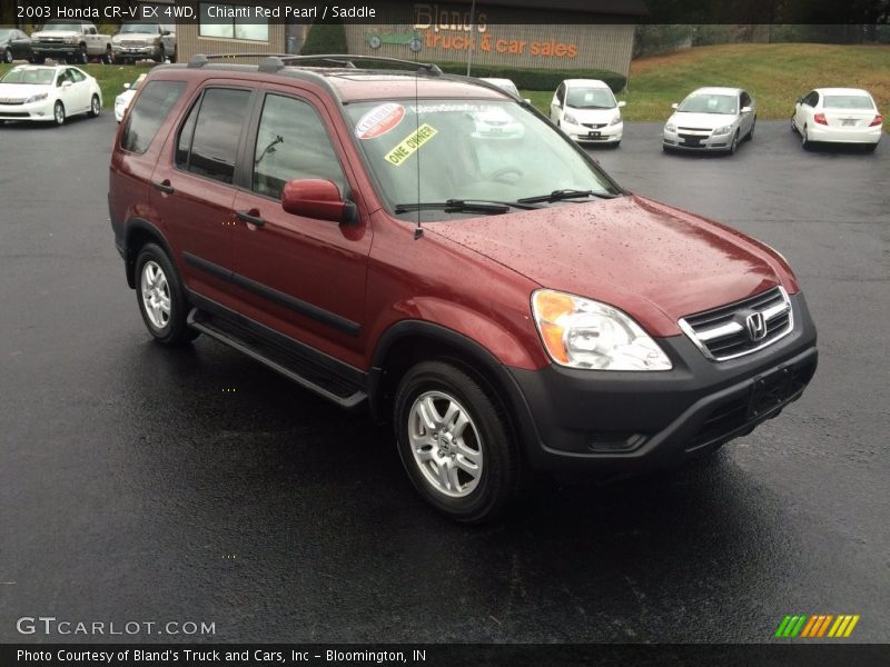 Chianti Red Pearl / Saddle 2003 Honda CR-V EX 4WD