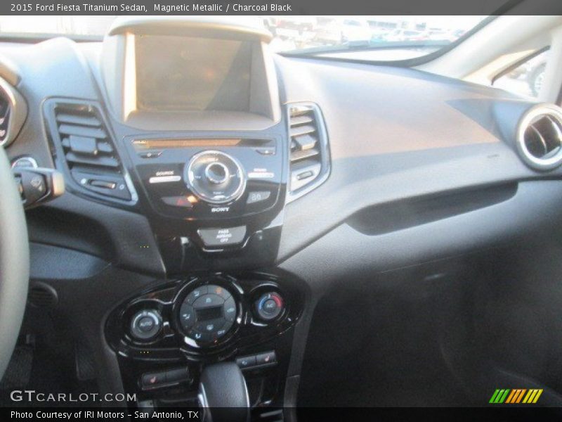 Magnetic Metallic / Charcoal Black 2015 Ford Fiesta Titanium Sedan