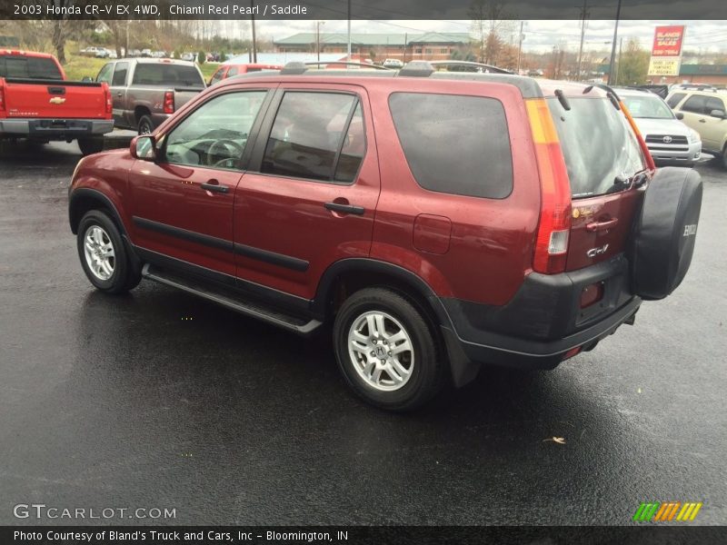 Chianti Red Pearl / Saddle 2003 Honda CR-V EX 4WD