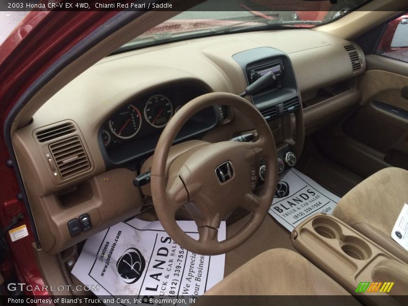Chianti Red Pearl / Saddle 2003 Honda CR-V EX 4WD