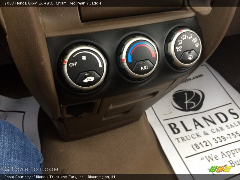 Chianti Red Pearl / Saddle 2003 Honda CR-V EX 4WD