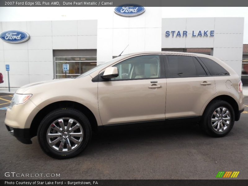 Dune Pearl Metallic / Camel 2007 Ford Edge SEL Plus AWD