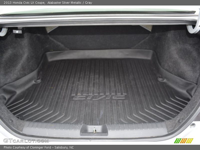 Alabaster Silver Metallic / Gray 2013 Honda Civic LX Coupe