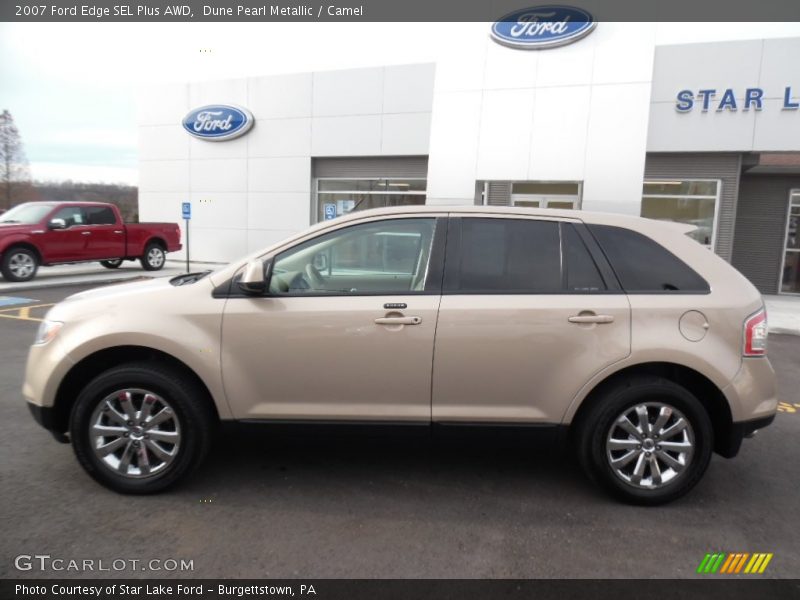 Dune Pearl Metallic / Camel 2007 Ford Edge SEL Plus AWD