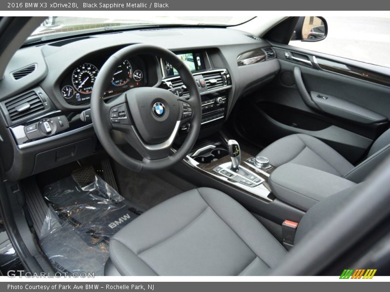 Black Sapphire Metallic / Black 2016 BMW X3 xDrive28i