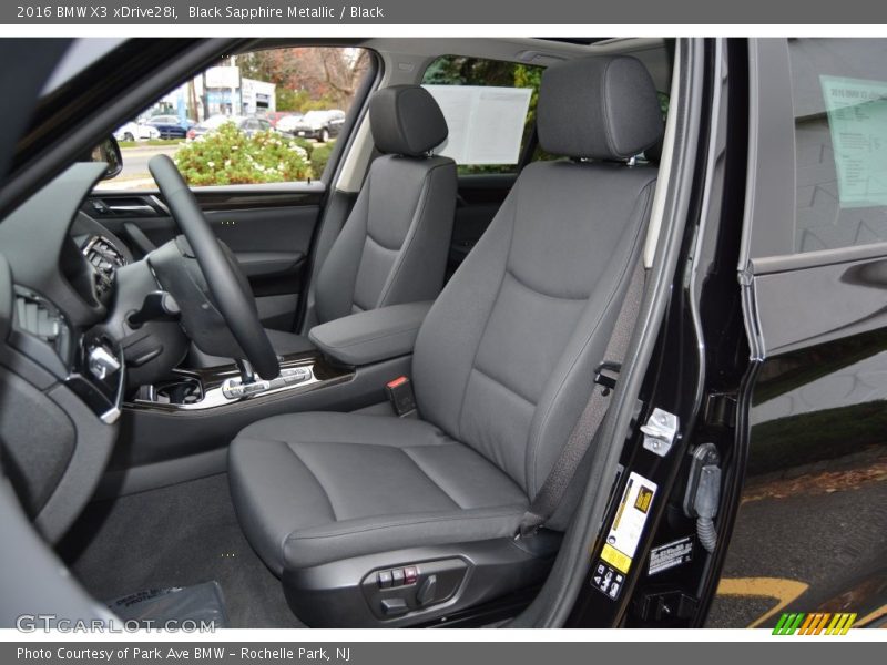 Black Sapphire Metallic / Black 2016 BMW X3 xDrive28i