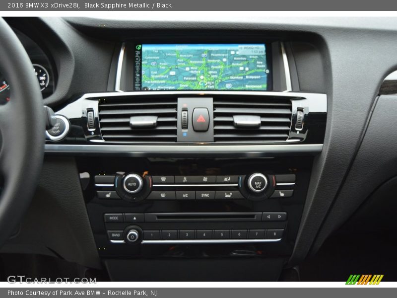 Black Sapphire Metallic / Black 2016 BMW X3 xDrive28i