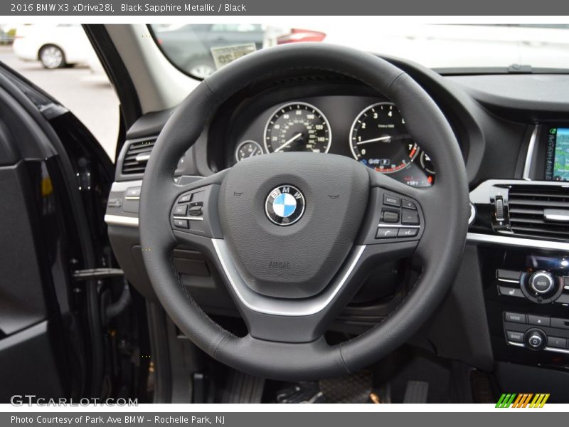 Black Sapphire Metallic / Black 2016 BMW X3 xDrive28i