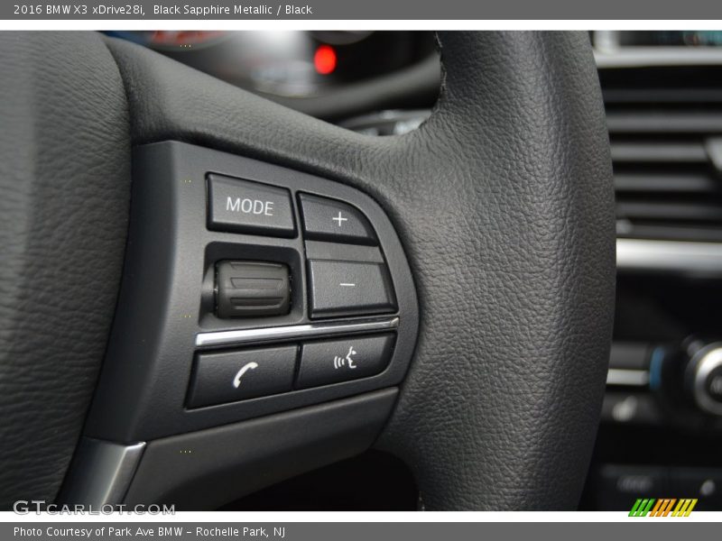 Black Sapphire Metallic / Black 2016 BMW X3 xDrive28i