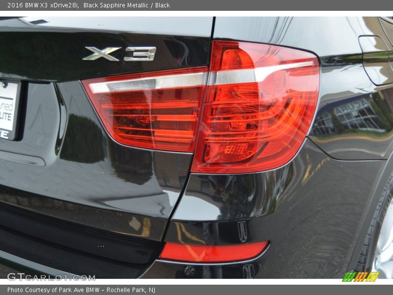 Black Sapphire Metallic / Black 2016 BMW X3 xDrive28i