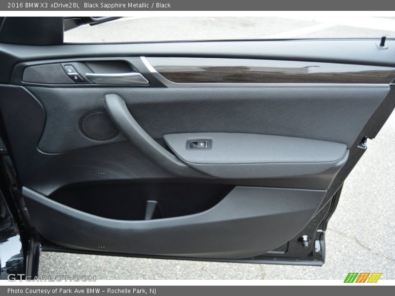 Black Sapphire Metallic / Black 2016 BMW X3 xDrive28i