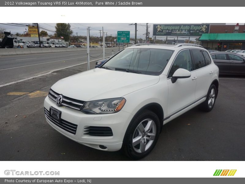 Pure White / Saddle Brown 2012 Volkswagen Touareg VR6 FSI Lux 4XMotion