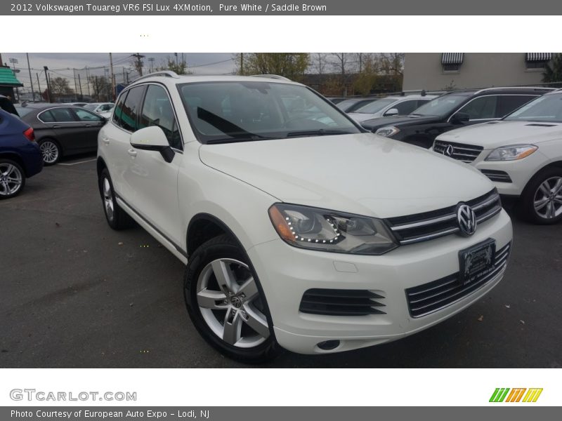 Pure White / Saddle Brown 2012 Volkswagen Touareg VR6 FSI Lux 4XMotion