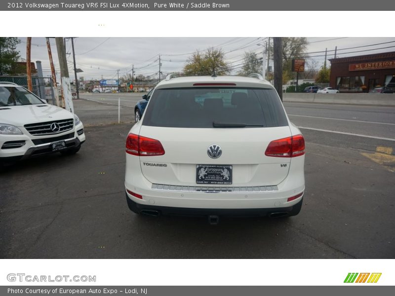 Pure White / Saddle Brown 2012 Volkswagen Touareg VR6 FSI Lux 4XMotion