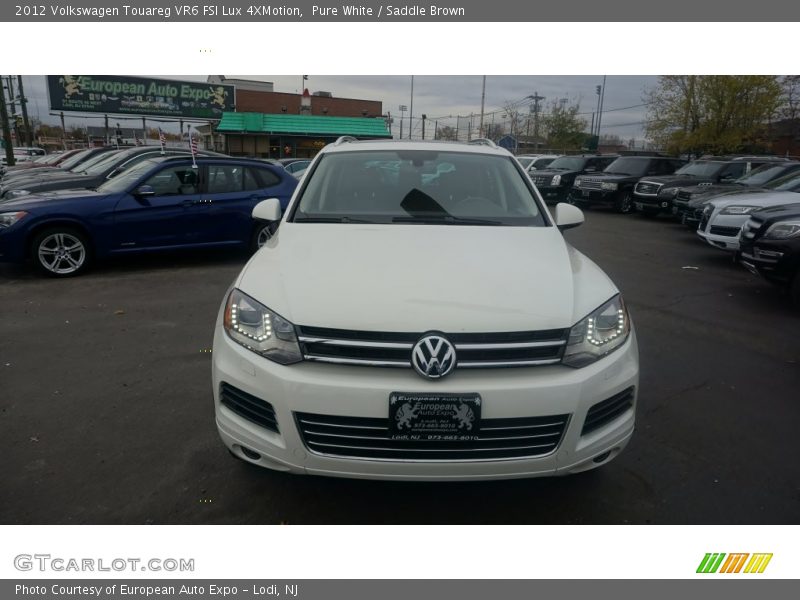 Pure White / Saddle Brown 2012 Volkswagen Touareg VR6 FSI Lux 4XMotion