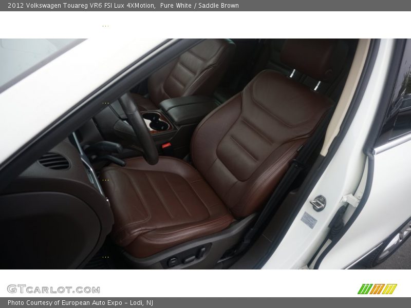 Pure White / Saddle Brown 2012 Volkswagen Touareg VR6 FSI Lux 4XMotion
