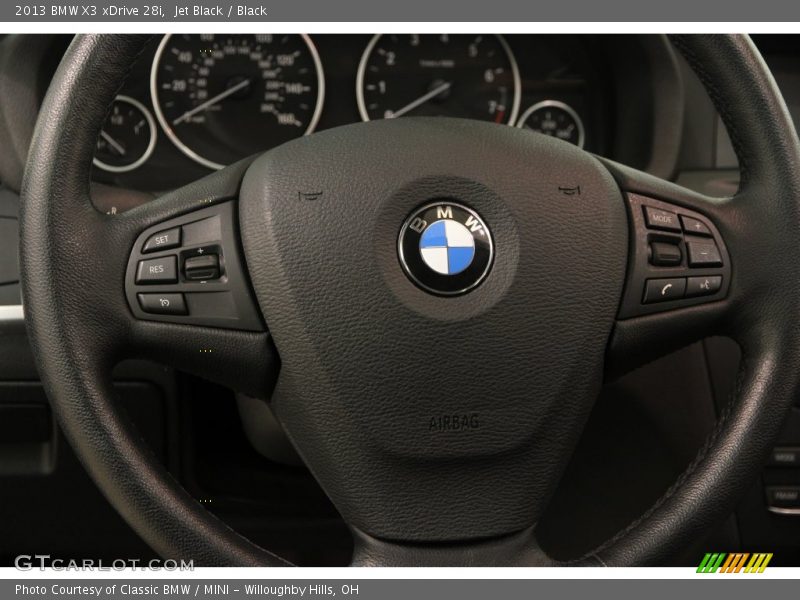 Jet Black / Black 2013 BMW X3 xDrive 28i