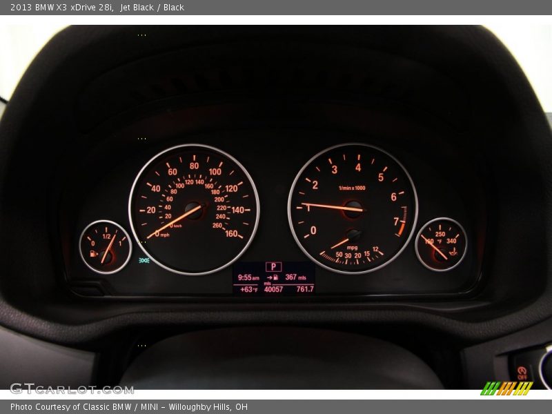 Jet Black / Black 2013 BMW X3 xDrive 28i