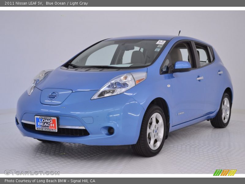 Blue Ocean / Light Gray 2011 Nissan LEAF SV