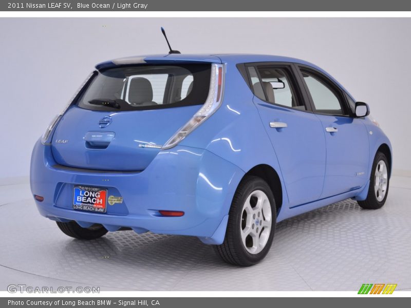 Blue Ocean / Light Gray 2011 Nissan LEAF SV