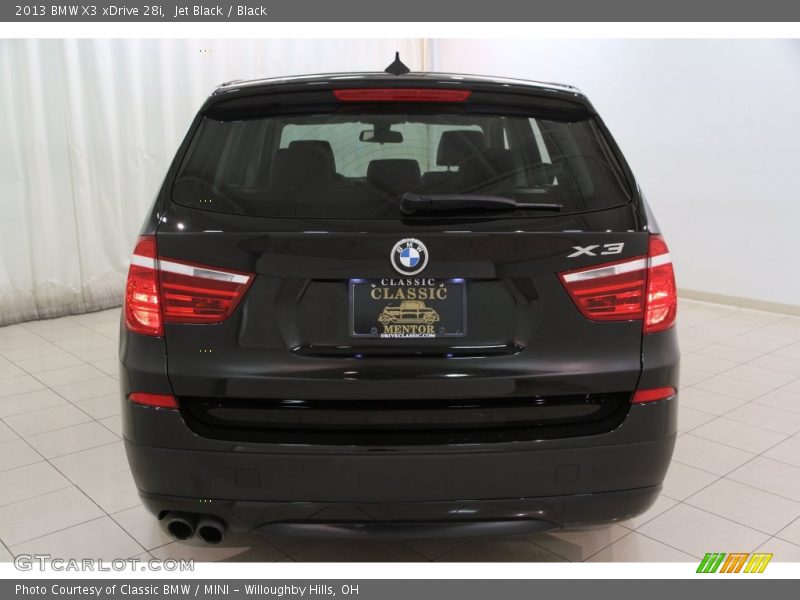 Jet Black / Black 2013 BMW X3 xDrive 28i