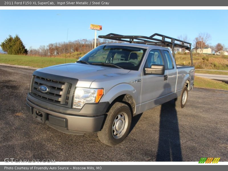 Ingot Silver Metallic / Steel Gray 2011 Ford F150 XL SuperCab