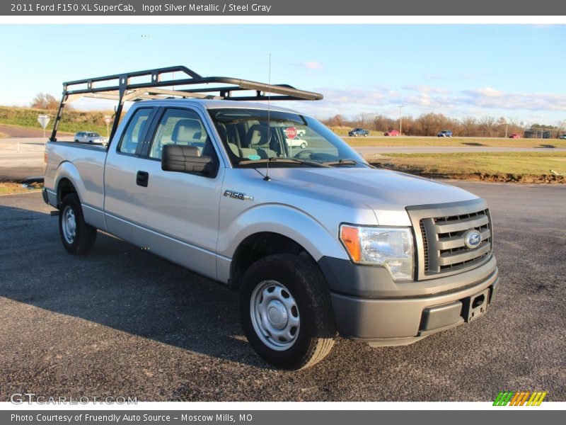 Ingot Silver Metallic / Steel Gray 2011 Ford F150 XL SuperCab