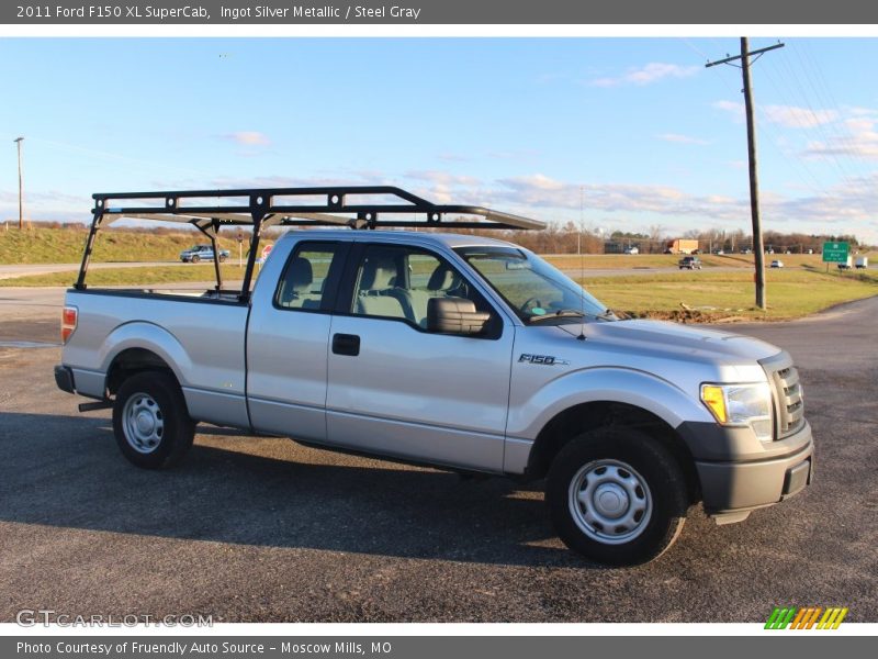 Ingot Silver Metallic / Steel Gray 2011 Ford F150 XL SuperCab