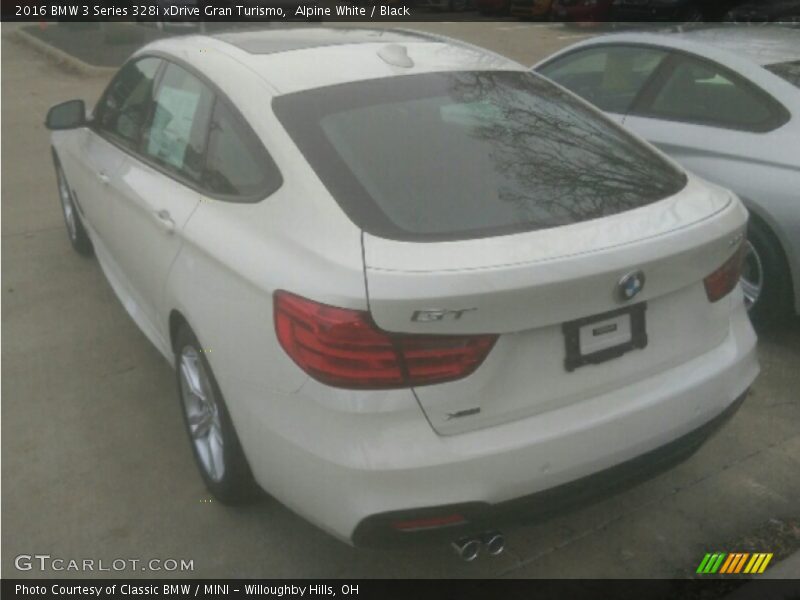 Alpine White / Black 2016 BMW 3 Series 328i xDrive Gran Turismo