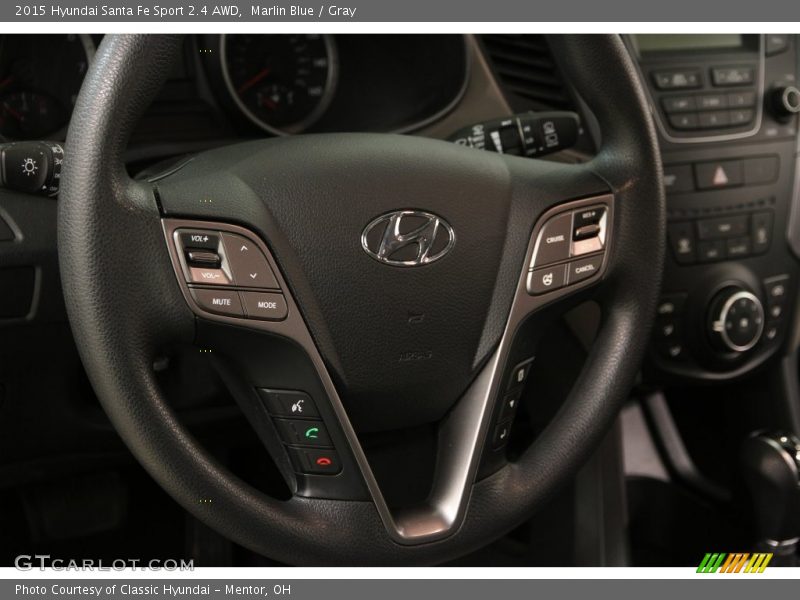 Marlin Blue / Gray 2015 Hyundai Santa Fe Sport 2.4 AWD