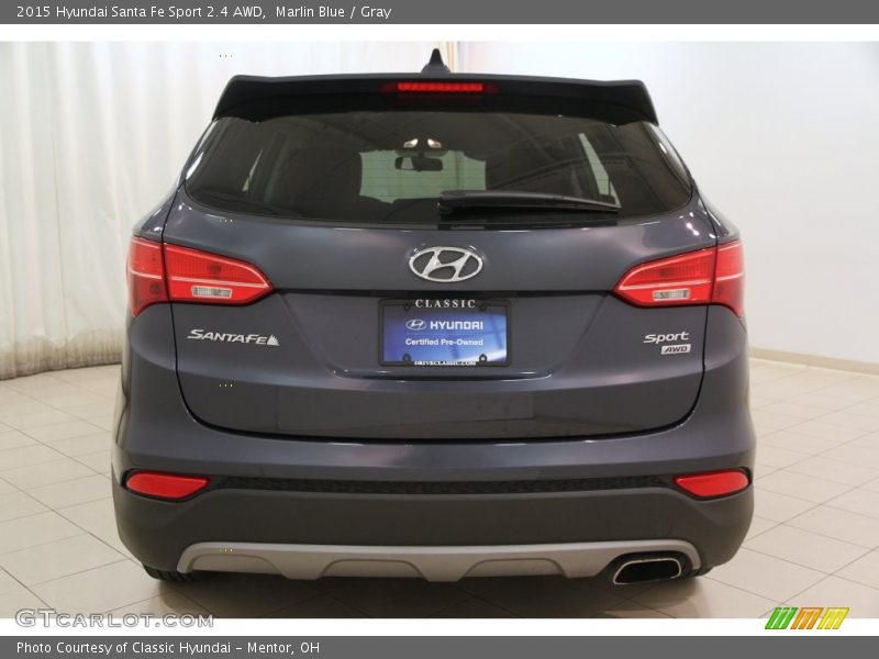Marlin Blue / Gray 2015 Hyundai Santa Fe Sport 2.4 AWD